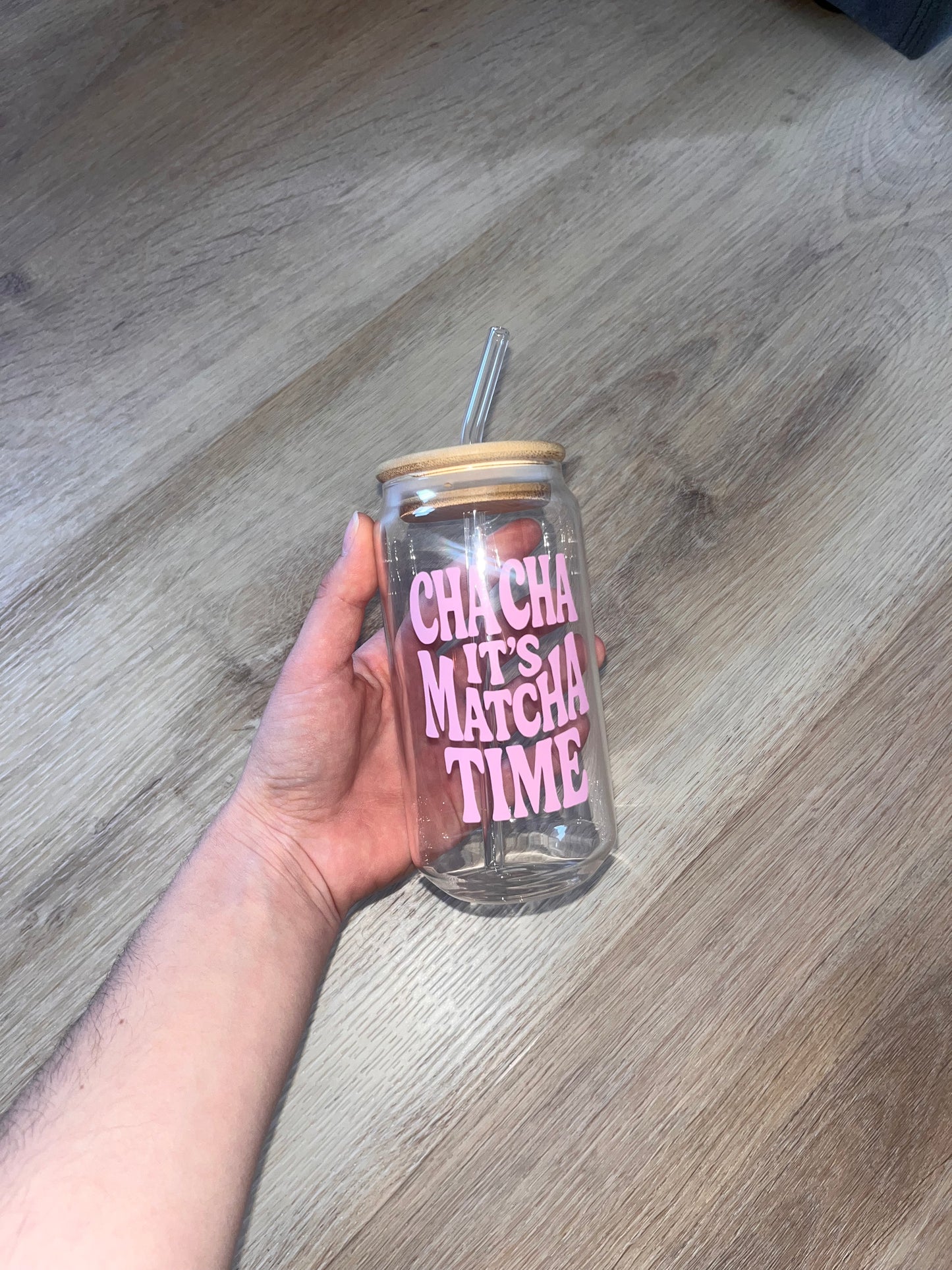 CHA CHA it‘s Matcha Time Trinklgas