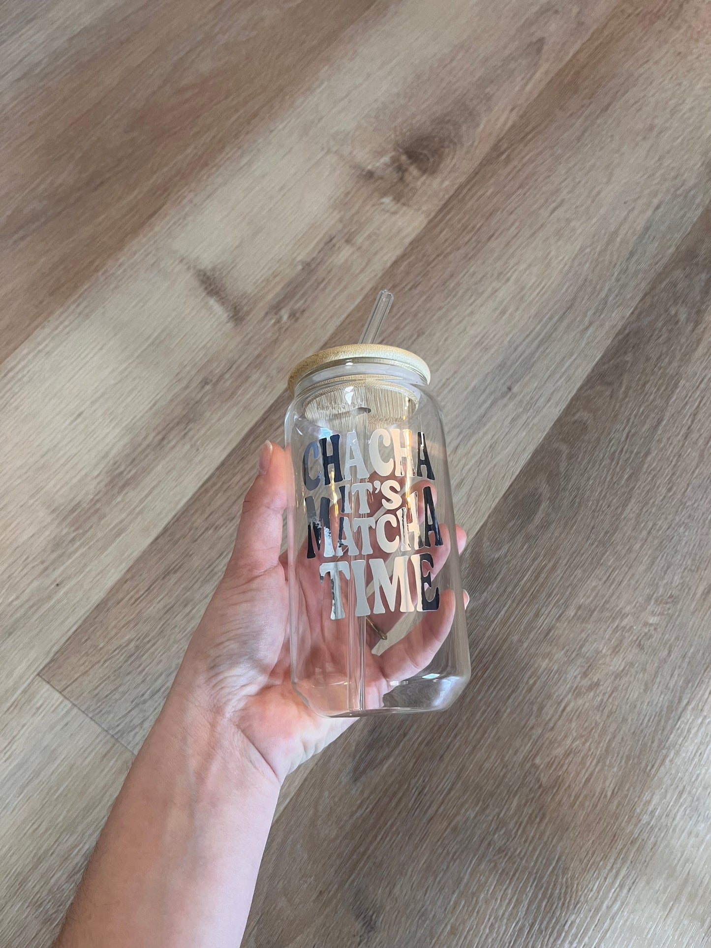 CHA CHA it‘s Matcha Time Trinklgas