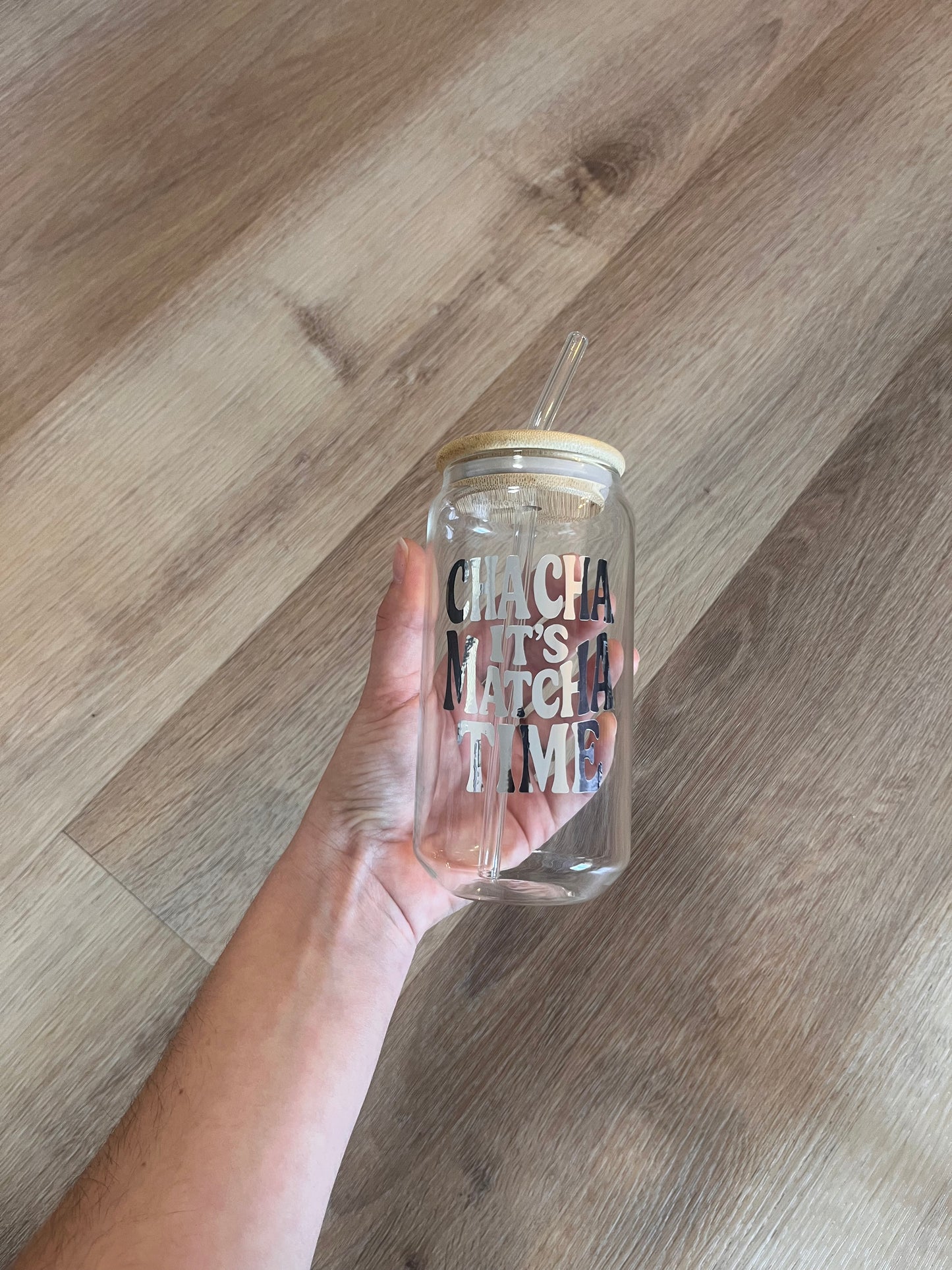 CHA CHA it‘s Matcha Time Trinklgas